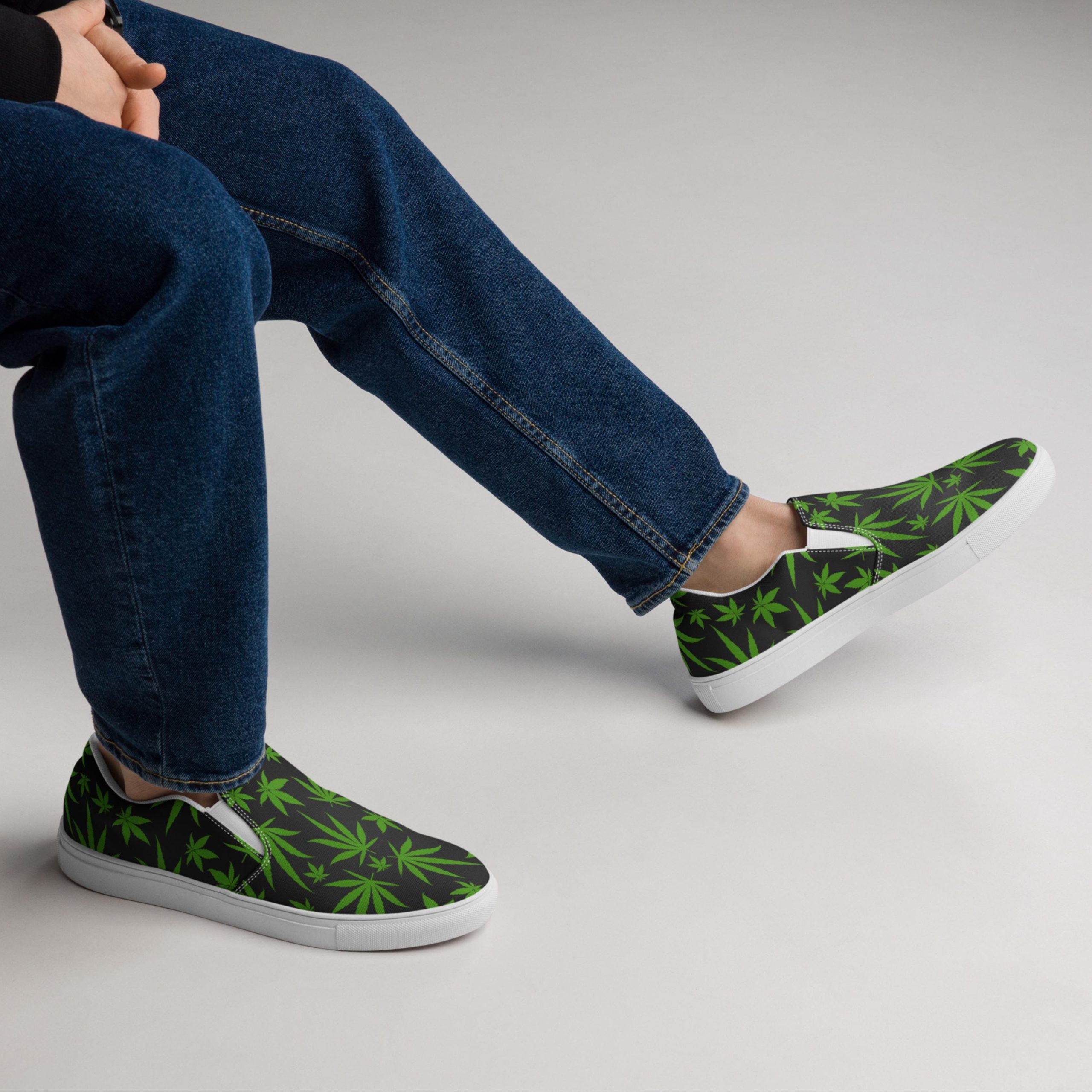 Cannabis Sneakers For Men 420 Lifestyle Canvas Slip Cannabis Sneakers For Men 420 Lifestyle Canvas Slip