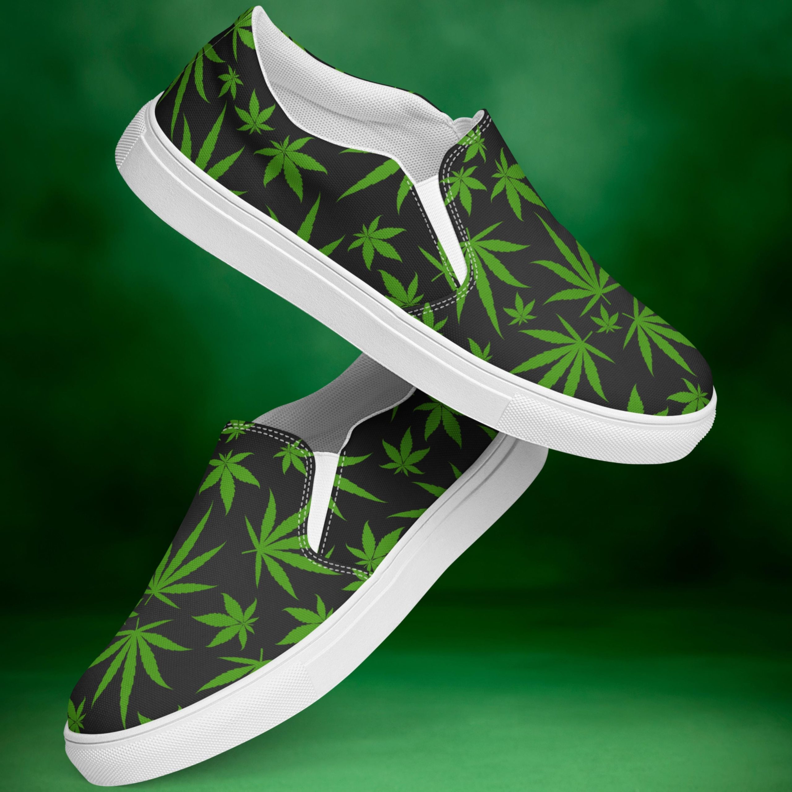 Cannabis Sneakers For Men 420 Lifestyle Canvas Slip Cannabis Sneakers For Men 420 Lifestyle Canvas Slip
