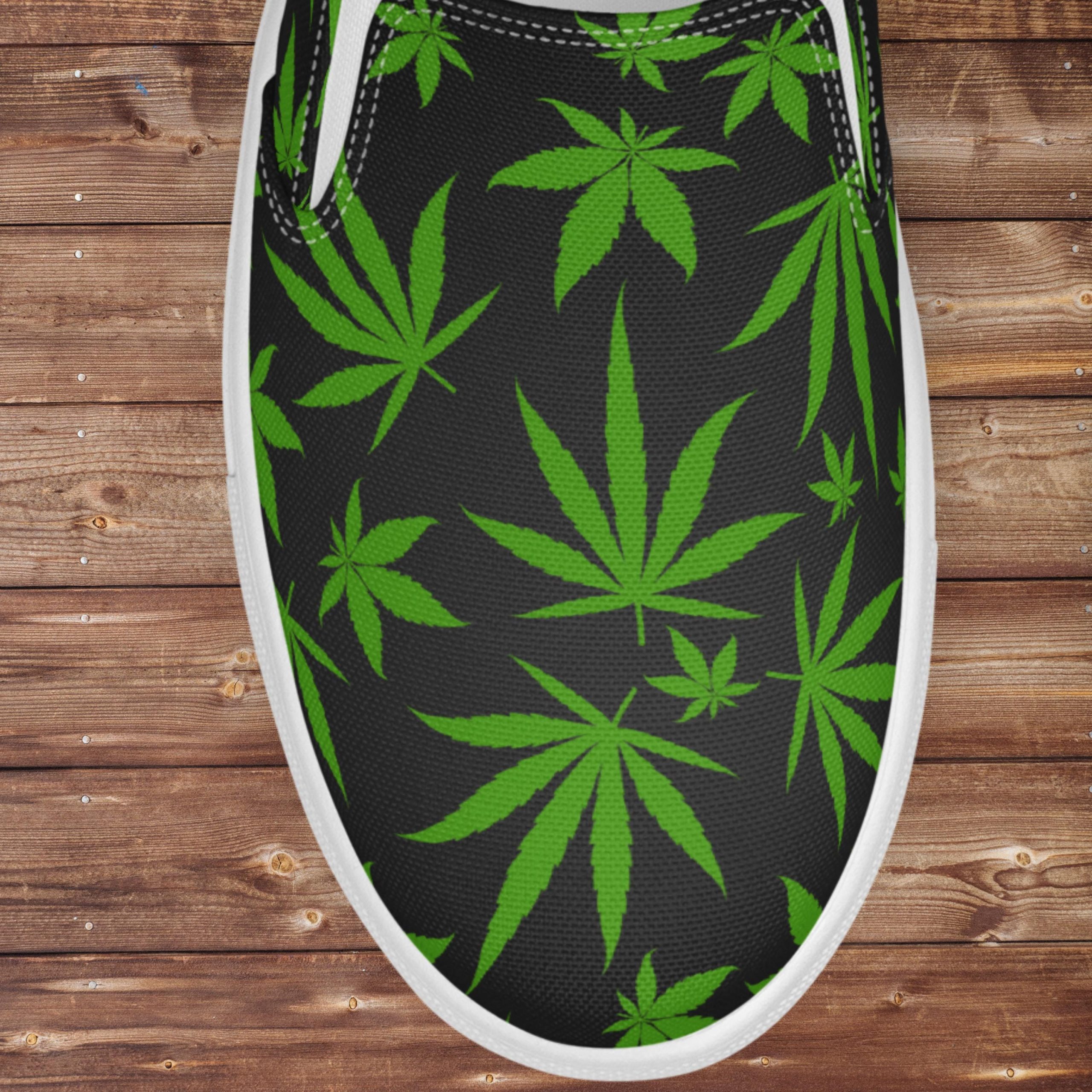 Cannabis Sneakers For Men 420 Lifestyle Canvas Slip Cannabis Sneakers For Men 420 Lifestyle Canvas Slip