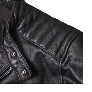 Cafe Racer Sheepskin Leather Jacket: Moto Biker Style
