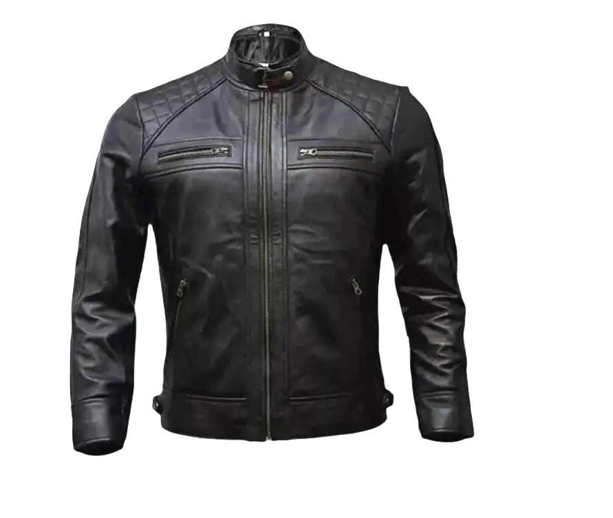 Cafe Racer Style Jacket Men's Sheepskin Butter Soft